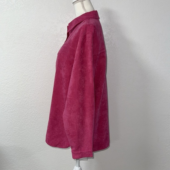 STUDIO WORKS Fuchsia Button-Down Shirt - Picture 2 of 8